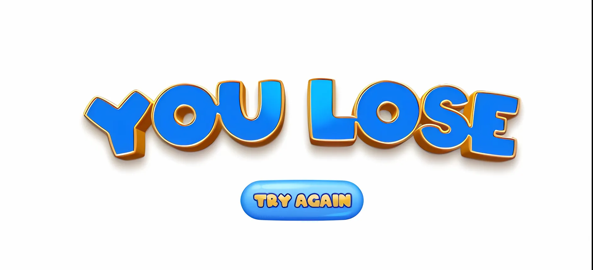 You lose lettering with a try again button
