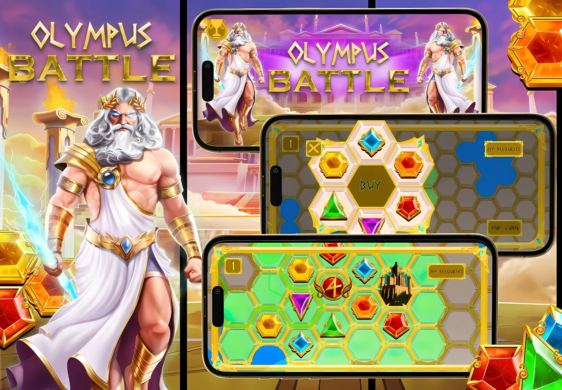 Second store set for Olympus Battle with highlighted moves