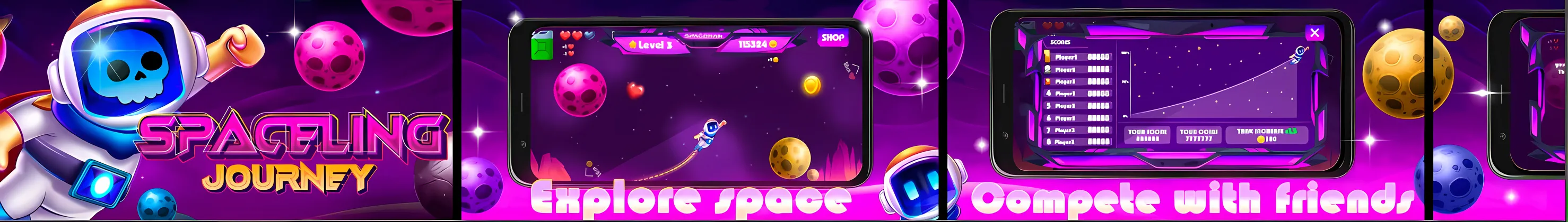Store screenshot set for Spaceling Journey