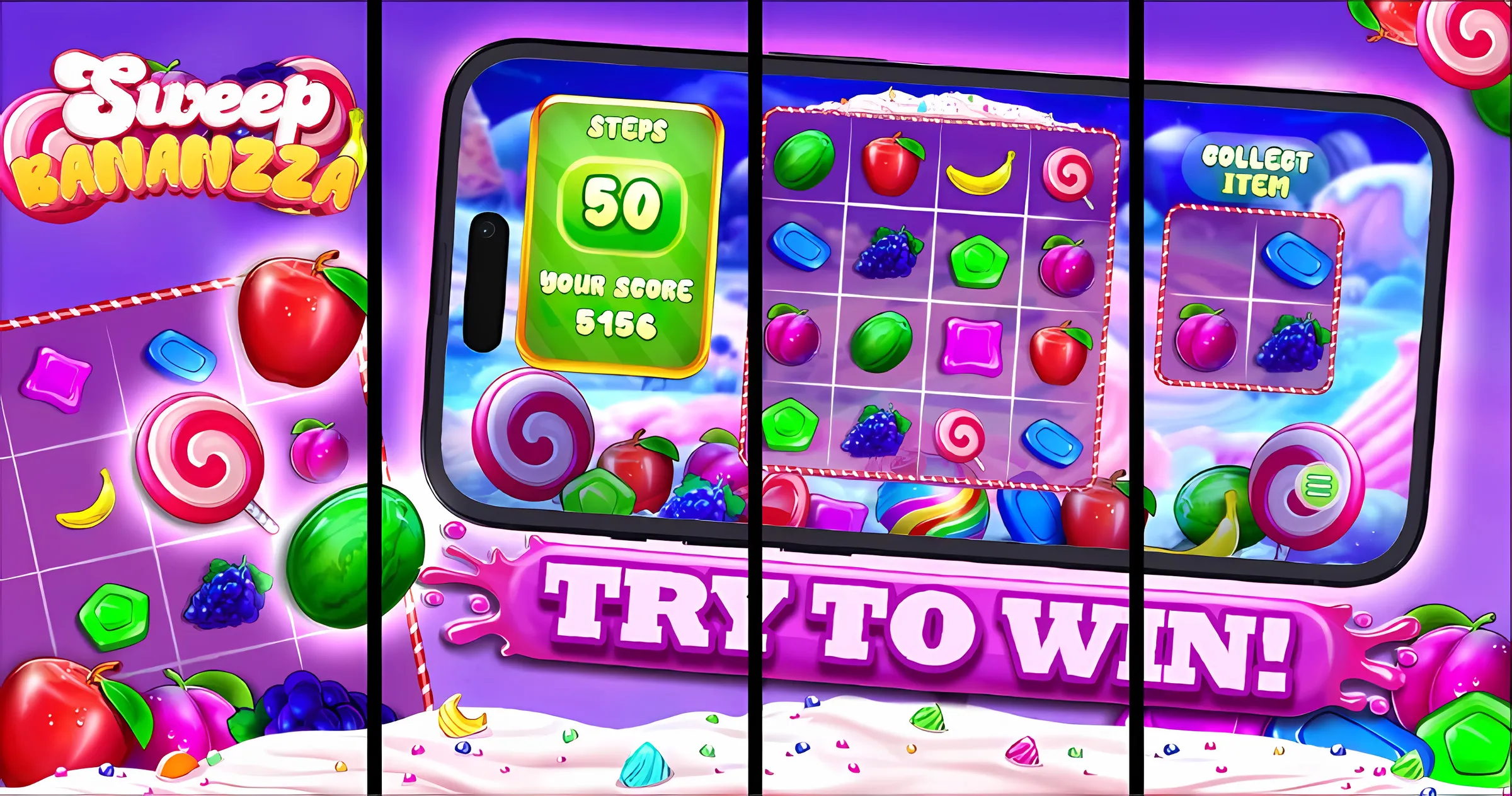 Store screenshot set for Sweep Bananza